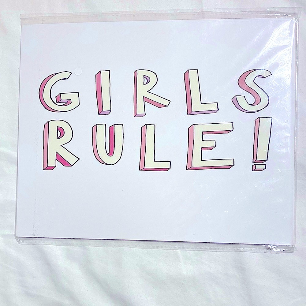NEW Indigo Wall print decor “Girls Rule!”